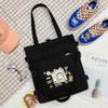 Bolso de Lona de Gran Capacidad para Mujer Bolso Tote de Hombro 2024 Verano Nuevo Estilo Coreano Bolso Cruzado Bolso para Tutorías de Estudiante