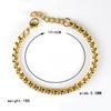 Pulsera Cuadrada de Acero Inoxidable con Perlas, Sencilla y Elegante, para Hombres y Mujeres, Cadena de Titanio Estilo Hip-Hop Punk con Diseño de Cesta de Flores, Hueso de Dragón al por Mayor, Genial
