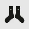 1746 calcetines infantiles al por mayor, calcetines de media caña bordados con lazo, estilo Miu girl, calcetines de algodón sin costuras con puños holgados para niñas