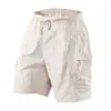 Shorts Impermeáveis da Moda de Marca para Homens, Shorts Cargo com Múltiplos Bolsos, Shorts Esportivos ao Ar Livre para Homens, Shorts Casuais