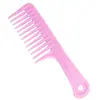 Pente de Dentes Largos Pente de Dentes Espaçados Cabelo Longo Cabelo Cacheado Cabelo com Permanente Pente Feminino Pente Alisante Plástico Doméstico Pente Grande para Cabelo Casa
