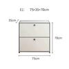 Armário de TV Vintage Usm Aço Inoxidável Armazenamento Simples Moderno Modular Aparador Sala de Estar Gaveta de Armazenamento Interno Armário