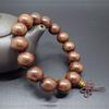 Suministro de puesto de Taobao sándalo de seda dorada cuentas de mano cuentas de rosario pulsera de pareja para hombres y mujeres joyería