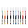 Nuevo Bolígrafo de Gel Líquido Directo de 12 Colores Secado Rápido Punta de Aguja Bolígrafo de Carbono Gran Capacidad Bolígrafo de Color Líquido Directo