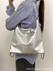 Mochila Estilo Coreano Estilo Ins Feminina 2025 Nova Corrente de Bolsa Prateada Estudante Aula Grande Capacidade Mochila Casual