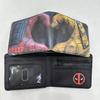 Cartera Corta de Deadpool Mercancía de Marvel Superhéroe de los Vengadores Billetera de Monedas de PU