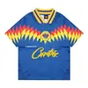 Marca de Comercio Exterior de Moda One Island Nuevo Color Bloqueado Camiseta de Baloncesto Deportes Americanos Casual Holgada Unisex Camiseta de Manga Corta para Pareja