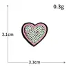 Lentejuela Corazón Bordado de Corazón Tela Forma de Corazón Bordado por Computadora Pegamento Termofusible Pasta para Planchar Parche para Ropa Venta al por Mayor