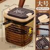 Cubo de Té Separación Seco y Húmedo Cubo de Basura Gran Capacidad Cubo para Residuos de Té Cubo de Drenaje de Plástico Transparente Cubo para Té Kung Fu Debajo de la Mesa