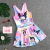 Nuevo Traje de Baño para Niñas, Tankini de una Pieza de Verano con Tirantes, Vestido de Baño para Niñas Jóvenes y de Edad Media, Ropa de Baño de Dibujos Animados de Princesa