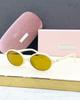 Estrella de la moda transfronteriza MM con gafas de sol de montura redonda pequeña, gafas sencillas estilo universitario dulce para mujer SMU04Z