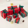 Caja de Regalo Hecha a Mano Navideña Decoraciones debajo del Árbol Juego de Siete Piezas Accesorios de Decoración para Ventana de Hotel y Centro Comercial Combinación de Adornos