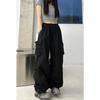 Pantalones de Trabajo de Alta Moda para Mujer 2026 Nuevo Estilo Holgado Recto Pierna Ancha Bolsillo Grande Casual Retro Pantalones Jogger