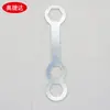 Llave de Chapa Estampado Llave Pequeña Desechable Doble Boca Hierro Herramienta de Ferretería Mini Pequeña Hexagonal Exterior