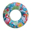Anillo inflable para brazo de adulto con estampado de hojas y flamenco, con asa, PVC ecológico engrosado, para agua al aire libre, anillo de natación para adulto