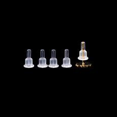 现货批发耳堵耳塞透明胶塞硅胶耳塞软胶高级耳堵耳钉塞耳迫耳的