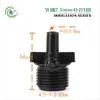 4/7 Accesorios para Conector Capilar Juego Completo 47 Conector en T de Doble Barbilla de una Sola Barbilla Tallo de Enchufe Tapa Tapón de Goteo Conexión de Rosca de 4 Puntos