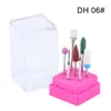 Set de 7 Piezas de Brocas de Tungsteno y Cerámica para Uñas, Brocas para Retirar Uñas, Herramientas de Pulido, Brocas de Cerámica