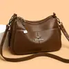 Bolsa Feminina Transfronteiriça Outono 2026 Novo Estilo Moda para o Dia a Dia Simples Sensação de Alto Padrão Bolsa de Ombro Única Bolsa Transversal