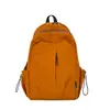 Mochila para Estudiante Universitario con un Ambiente Relajado, Mochila Casual Estilo Coreano, Nuevo Modelo Verano 2026, Textura Simple Personalizada, Bolso de Doble Hombro de Color Sólido