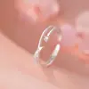 Anillo de Cruz de Plata Pura S925 Dulce con Circonita para Mujer, Simple, Lujo Ligero, Elegante, Suave, Artístico, Anillo Lindo, Venta al por Mayor