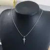Collar Cadena Hueso de Serpiente Simple Colgante Estrella Cruzada Estilo Frío Nicho Cadena para Clavícula Pequeño Todo Combina Corea del Sur Ins