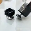 40 Bases Ajustables de Acero Inoxidable para Mesas y Sillas, Cubiertas para Pies que Aumentan la Altura, Tapones de Plástico para Tubos, Tapones Cuadrados Interiores, Tuercas de Tornillo, Patas de Muebles