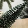 Decorações de mini pinheiro de cedro nevado de Natal, atmosfera festiva enfeites de árvore de Natal de mesa de pinheiro de cedro nevado