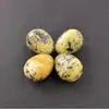 Cristal Natural 2cm Huevo Pequeño Piedra con Forma de Huevo Material de Jade Huevo de Pájaro Piedra Cruda Adorno Objeto de Mano para Jugar, Natural