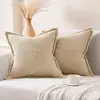 Directo de Fábrica Simple Pana Color Sólido Rayado Cojín Funda de Cojín Almohada Lateral Ancha Sofá Dormitorio Cojín