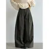 Pantalones Casuales de Pierna Ancha Estilo Coreano para Mujer Luxi con Pinzas en la Cintura, Nuevos Pantalones Rectos Versátiles de Cintura Alta para Otoño 2026, 5243