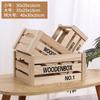 Caja de Madera Retro, Caja con Marco de Madera, Caja de Madera (Crate), Almacenamiento y Exhibición, Exhibidor para Supermercado, Cesta de Madera, Caja de Madera Decorativa, Rectangular