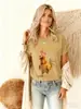 Camiseta de Algodón Europea Transfronteriza F-Caw-F Pollo Interesante Humor para Adultos Gallo Camiseta de Algodón para Mujer Casual Manga Corta