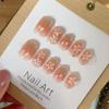 Armadura usada à mão atacado líquido vermelho explosões quebrado diamante borboleta glitter unha unha peça de unha terminada unha patch geleia cola