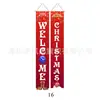 2024 Nuevos Couplets Navideños Transfronterizos Decoraciones para Fiesta Navideña Cortina de Puerta Couplets del Rey Cascanueces