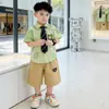 Conjunto de Camisa de Verano para Niños 2026 Nuevo Estilo Coreano Moderno Camisa Nick Fox Infantil Conjunto de Dos Piezas de Verano para Niños