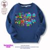 Sudadera de Jardín de Infancia Ropa de Jardín Algodón Estilo Otoño e Invierno Unisex para Niños Manga Larga Forro Polar Estampado Superior Estilo Moderno