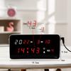 Reloj de Pared Calendario Perpetuo LED Semanal Pedido Transfronterizo Material de Aleación de Aluminio Rectangular Reloj de Pared Fábrica de Origen