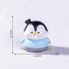 Micro-paisagem criativa fofa pinguim fofo faça você mesmo decorações bolsa cega acessórios pendurados carro desktop pequenos ornamentos