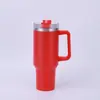 Copo de Carro Transfronteiriço 40oz Aço Inoxidável 304 Segunda Geração Alça Canudo Copo Térmico Grande Capacidade Copo de Gelo para Carro