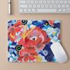 Pintura Abstrata Mouse Pad Fresco Tamanho Pequeno Borda Costurada Menina Fofa Criativo Espessado Mouse Pad de Escritório Antiderrapante