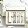 Botella Dispensadora de Perfume Recargable de Aleación de Zinc Magnética de Gama Alta Cubierta de Cuero 100% a Prueba de Fugas Caja de Regalo Dispensadora de Perfume de Gama Alta