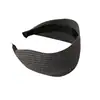 Diadema Retro de Textura de Alta Calidad Sencilla Versátil Deportiva de Ala Ancha Diadema Ensanchada para la Parte Superior Alta del Cráneo para Mujeres