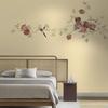 Nova Pintura de Paisagem Estilo Chinês Papel de Parede para Sala de Estar Sofá Parede de Fundo de TV Papel de Parede de Cabeceira Mural de Flores e Pássaros Meticuloso de Alto Padrão