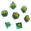 Dados de Resina Longan para D&D Producto Más Vendido en Amazon Grupo de Corredores Coc Cápsulas D20-D47
