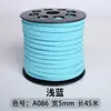Cuerda de Piel de Ciervo de 3 mm Cuerda de Cuero Doble Cara Coreana Cuerda de Terciopelo Correa de Correa de Piel de Vaca Cuerda de Gamuza Caja de Regalo Cuerda de Terciopelo Decorativa