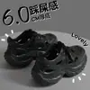 Zapatos de Cueva de Suela Gruesa Stomp Feeling para Mujer Verano Deportes Casual 2025 Nuevo Celebridad de Internet Moda Sandalias Baotou Antideslizantes