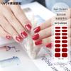 Pegatinas de uñas de gel personalizadas de fábrica Zhengxiang, color sólido, lámpara UV, pegamento para esmalte de uñas, pegatinas de uñas semicuradas japonesas y coreanas al por mayor