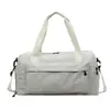 Bolsa de Fitness Simple a Cuadros de Moda con Gran Capacidad, Separación Seca y Húmeda, Bolsa de Entrenamiento Deportivo de Yoga, Bolsa de Viaje Ligera con Compartimento para Zapatos