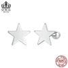 Pendientes Evelle sencillos y lisos Joker para mujer, pendientes de plata de ley s925, joyería al por mayor, pendientes de traje